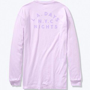 PINK Victoria's Secret Tops - VS PINK LONG SLEEVE CAMPUS TEE PINK Victoria's Secret Tops - VS PINK LONG SLEEVE CAMPUS TEE